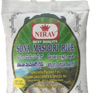 Nirav Brown Sona Masoori Rice 10 Lb